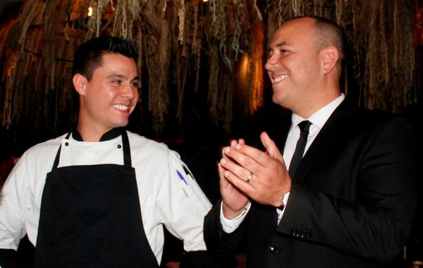 Cachitos BCN: El jefe de cocina Lluis Rosich y el director Eduardo de la Vega